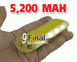 SW-B4467 5200mAh Mobile Power Bank Emergency Battery Charger & Flashlight - Yellow Color - ꡷ٻ ͻԴ˹ҵҧ