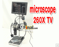 TV Microscope TGT-02 ZOOM 260X 12 LED Adjust SONY 1/3" 420 TV line (w/o monitor)