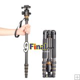 QZSD Q999C Professional Carbon Fiber Tripod Monopod Ball Head For DSLR Camera / Portable Camera Stand / Better than Q999