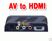 LENKENG LKV363Mini AV to HDMI Converter with scaler up to 720p or 1080p