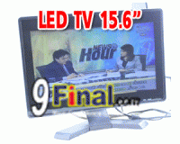 LED TV 15.6" (TV +VGA + 2 Video In) Multi System support VGA 1366*768