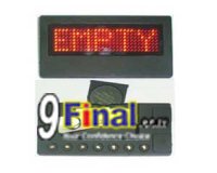 LED Moving Name Board B729 Series Size 82.5 mm*40.5 mm* 6.3(T)mm (Red Bonder Color) no cable/software