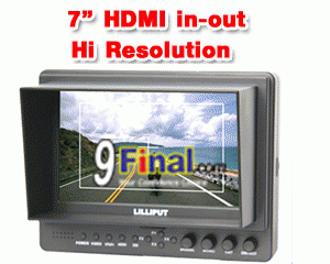 Lillitput 665GL-70NP/HO/Y 7 inch field monitor with high resolution LCD, HDMI and camera battery slot - ꡷ٻ ͻԴ˹ҵҧ