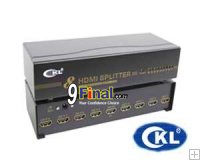 CKL HD98 8 Port HDMI Splitter support up to 1080P