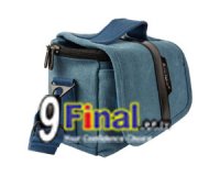 Soudelor Camera Bag ҡͧ DSLR /Mirror Less  Canvas  2001H (Horizontal) - Blue Color