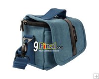 Soudelor Camera Bag ҡͧ DSLR /Mirror Less  Canvas  2001H (Horizontal) - Blue Color