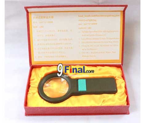 Magnifying Hand Held Zoom 6x , High Bright LED 8 pcs., Diameter 5.3 cm , Gift Package - ꡷ٻ ͻԴ˹ҵҧ