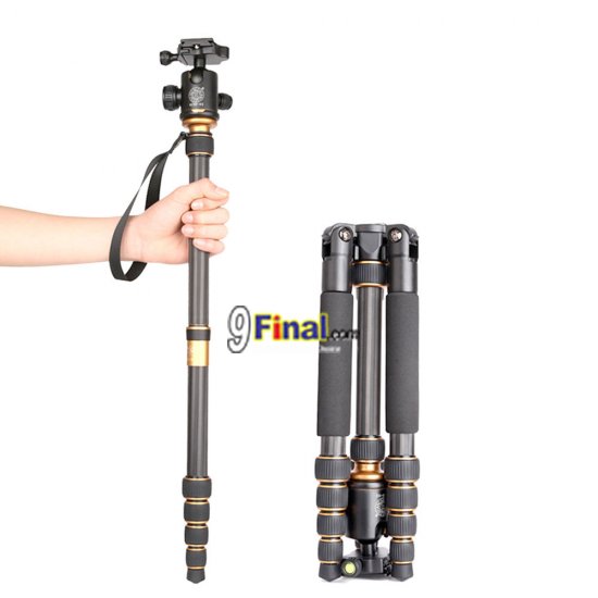 QZSD Q999C Professional Carbon Fiber Tripod Monopod Ball Head For DSLR Camera / Portable Camera Stand / Better than Q999 - ꡷ٻ ͻԴ˹ҵҧ