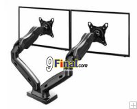NB F160 Gas Strut Desktop Dual LCD , LED Monitor Stand Support 17 - 27"