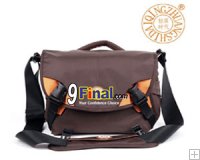QZSD QD-01 กระเป๋ากล้อง Tool bag for digital video camera brown nylon waterproof shoulder sling travel case