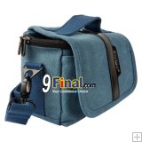 Soudelor Camera Bag กระเป๋ากล้อง DSLR /Mirror Less ผ้า Canvas รุ่น 2001H (Horizontal) - Blue Color