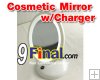Super Desktop LED Cosmetic Mirror Zoom 3X with Battery Charger 700 Mah (White Color) Super Desktop LED Cosmetic Mirror Zoom 3X with Battery Charger 700 Mah (White Color)