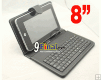 Leather Case For MID 8" ( Tablet PC) with Keyboard USB