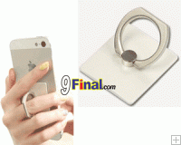 RING HOLDER แหวนล็อคโทรศัพท์กับนิ้ว 360 องศา (สีเงิน)