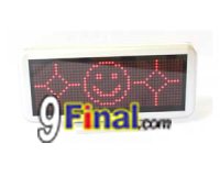 LED Message Board C1648 Series Size 210 mm*110mm*21 mm Support THAI ( Red)