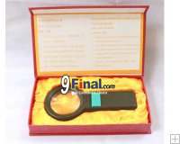 Magnifying Hand Held Zoom 6x , High Bright LED 8 pcs., Diameter 5.3 cm , Gift Package