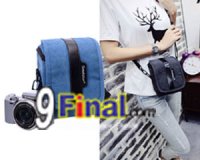 Soudelor Camera Bag ҡͧ digital /MirrorLess  Canvas  2001V (Vertical) - չԹ ( Blue Color)