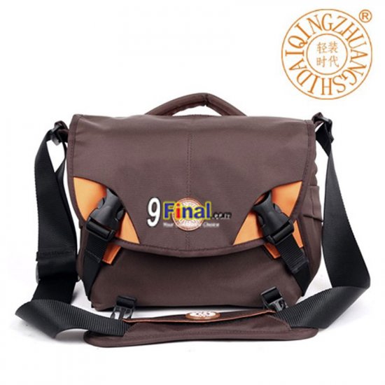 QZSD QD-01 ҡͧ Tool bag for digital video camera brown nylon waterproof shoulder sling travel case - ꡷ٻ ͻԴ˹ҵҧ