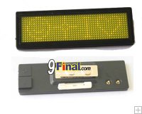 LED Moving Name Board B1248 Series Size 101.6 mm*33mm*5(T)mm (Yellow Color) with battery Backup