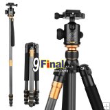 QZSD Q999C Professional Carbon Fiber Tripod Monopod Ball Head For DSLR Camera / Portable Camera Stand / Better than Q999