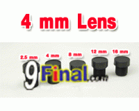 Board Lens 4.0 mm for cctv camera 1/3" 78 degree