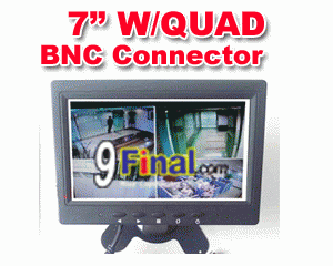 7" inch LCD monitor Quad view 4 CH vedio in Security Quad Monitor for cctv (BNC Connector) - ꡷ٻ ͻԴ˹ҵҧ