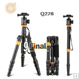 QZSD Q278 Lightweight Compact Tripod Monopod & Professional Ball Head