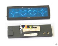 LED Moving Name Board B1248 Series Size 101.6 mm*33mm*5(T)mm (blue Color) with battery Backup