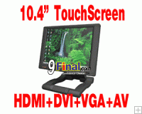 Feelworld FA1046-NP/C/T 10.4" TFT LCD Touch Screen Monitor (HDMI + DVI +AV +Ypbpr)