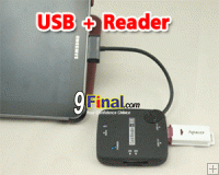 Card Reader + USB Hub for Sumsung Galaxy Tab P7300/P7310/P7500/P7510