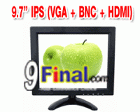 9.7" IPS LED Monitor ( VGA + BNC +AV + HDMI + USB)
