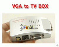 High Resolution PC VGA to TV RCA S-Video Converter Adapter Switch Box
