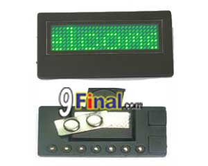 LED Moving Name Board B729 Series Size 82.5 mm*40.5 mm* 6.3(T)mm (Green Color) no cable/software - ꡷ٻ ͻԴ˹ҵҧ