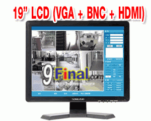 19" Industrial TFT LCD 1905HLM High Brightness, High Contrast (2BNC/HDMI/VGA ) PIP with remote Control - ꡷ٻ ͻԴ˹ҵҧ