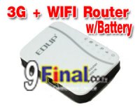 EDUP EP-9501N Mini Portable 3G + Wifi Router 11 N 150 Mbps with Battery Backup