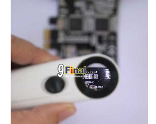 Magnifying Hand Hold Zoom 40x #MG6B-1A , High Brightness LED 2 pcs., Diameter 1.9 cm - ꡷ٻ ͻԴ˹ҵҧ