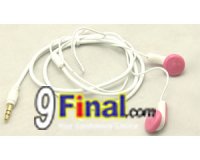 EarPhone Super Bass (no mic) ( white+Pink Color)