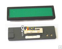 LED Moving Name Board B1248 Series Size 101.6 mm*33mm*5(T)mm (Green Color) with battery Backup