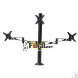 ҵ駨 Triple Monitor Aluminium Alloy Model 302 Support 10"-27" LCD LED arm , LCD DeskMount Triple Monitor Stand