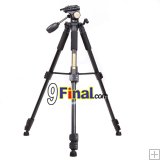 QZSD Q111 ҵ Ǻ Professional Aluminium Tripod Camera Accessories Stand with Pan Head for Dslr