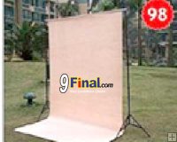 Stand BackGround 2*2.2 Meters ( w/o Fabric BackGround only stand) #IMP_JX_STD_B220