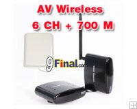 PAT-370 wireless A/V transmitter & receiver ( 6 CH) Support distance 700 meter