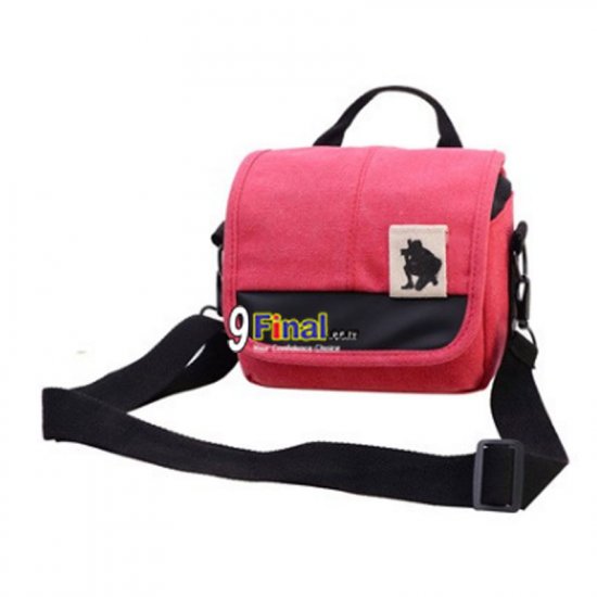 Soudelor Camera Bag กระเป๋ากล้อง DSLR /MirrorLess ผ้า Canvas รุ่น 1682S - Pink Color - คลิ๊กที่รูป เพื่อปิดหน้าต่าง