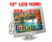 12 inch LED monitors with VGA + HDMI + AV input Resolution 1024*768