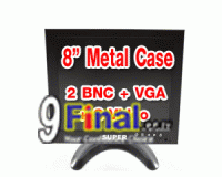 Super 8 LED Monitor 8" Hi Definition Industrail Monitor with BNC/ AV / VGA m.8078 Metal Case