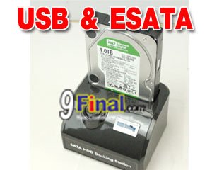 HDD Docking Station WL-867 USB 2.0 + ESATA Support 2.5", 3.5" ( 1 HDD) - ꡷ٻ ͻԴ˹ҵҧ