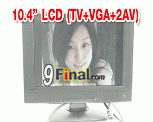 LCD TV 10.4" (TV+AV+VGA) ( Black Color) KJ-104T Resolution 1024*768 - ꡷ٻ ͻԴ˹ҵҧ