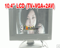 LCD TV 10.4" (TV+AV+VGA) ( Black Color) KJ-104T Resolution 1024*768
