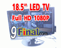 18.5" LED TV VGA+TV+2Video+HDMI Resolution1920x1080 FullHD