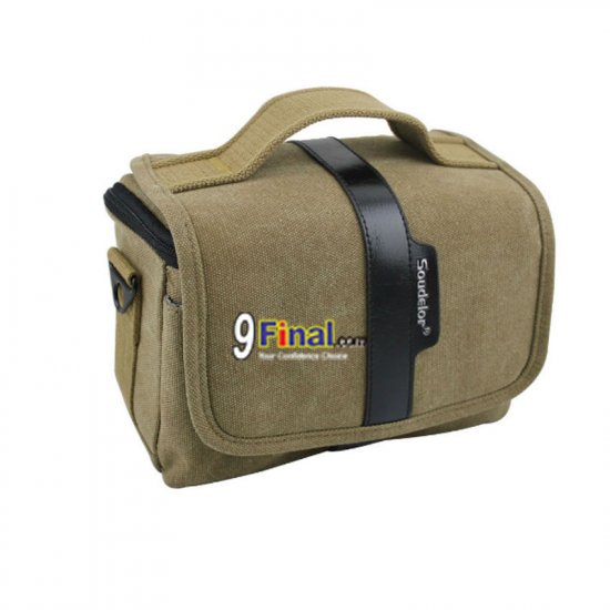 Soudelor Camera Bag ҡͧ DSLR /Mirror Less  Canvas  2001H (Horizontal) - Brown Color - ꡷ٻ ͻԴ˹ҵҧ